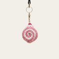 Handmade Crochet Swiss Roll Cake Keychain